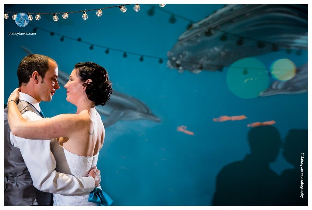 Virginia Aquarium Wedding - first dance