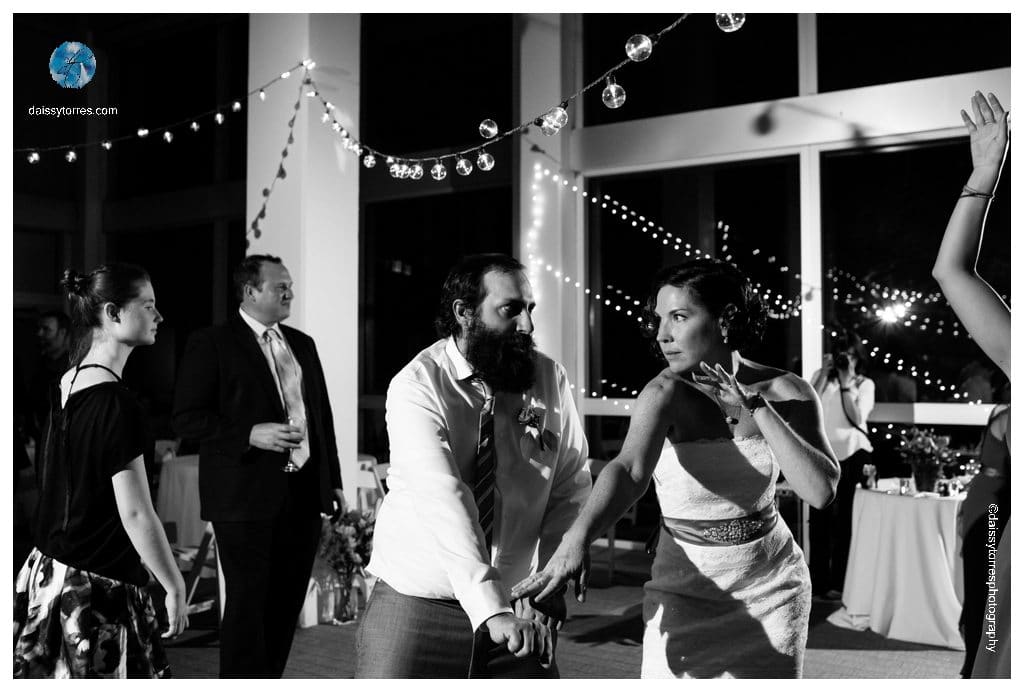 Virginia Aquarium Wedding - bride dancing